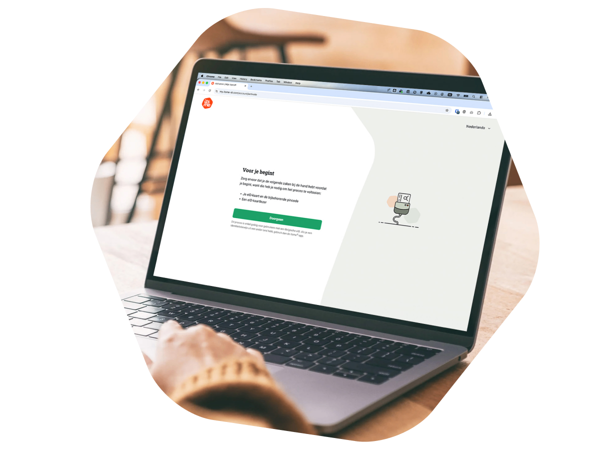 Digital buddy=Make account, Language=NL